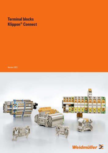 Weidmuller terminals catalogue PDF